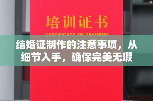 美浓结婚证制作的注意事项，从细节入手，确保完美无瑕