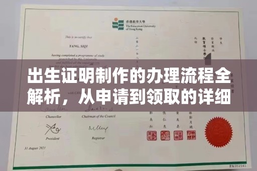 美浓出生证明制作的办理流程全解析，从申请到领取的详细指南