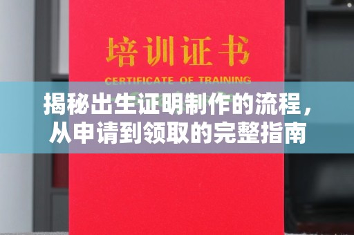 美浓揭秘出生证明制作的流程，从申请到领取的完整指南