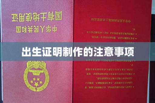 美浓出生证明制作的注意事项