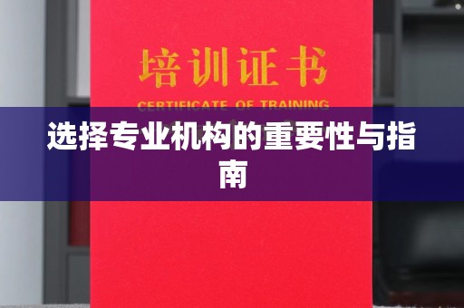 美浓选择专业机构的重要性与指南